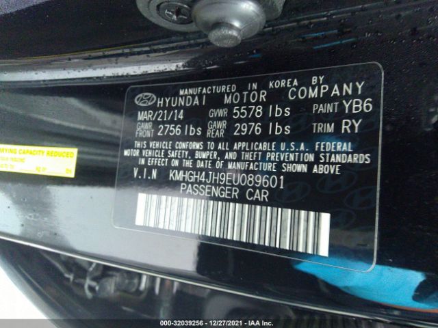 Photo 8 VIN: KMHGH4JH9EU089601 - HYUNDAI EQUUS 