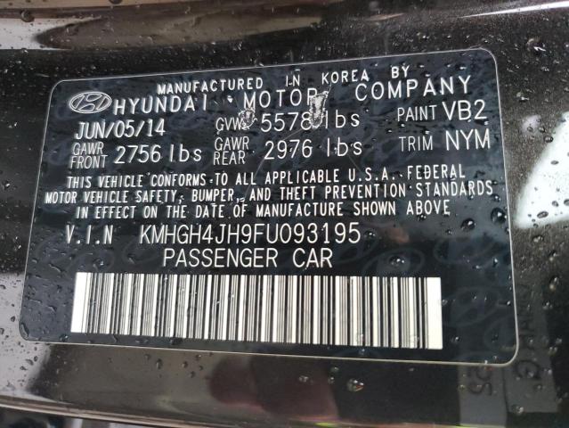 Photo 11 VIN: KMHGH4JH9FU093195 - HYUNDAI EQUUS 