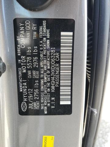 Photo 12 VIN: KMHGH4JHXDU063281 - HYUNDAI EQUUS SIGN 