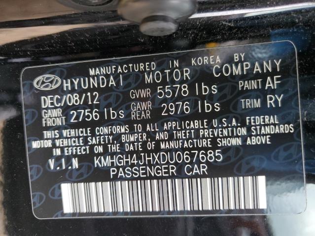 Photo 11 VIN: KMHGH4JHXDU067685 - HYUNDAI EQUUS 