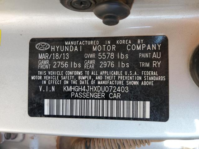 Photo 11 VIN: KMHGH4JHXDU072403 - HYUNDAI EQUUS SIGN 