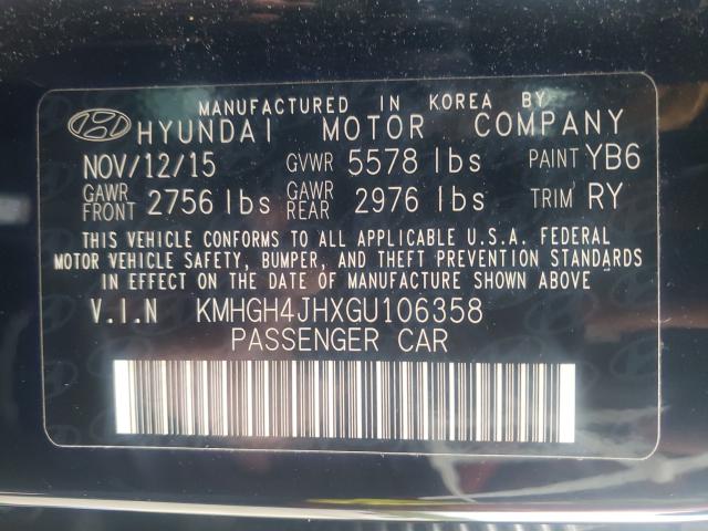 Photo 9 VIN: KMHGH4JHXGU106358 - HYUNDAI EQUUS SIGN 