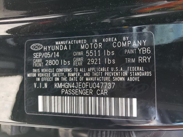 Photo 9 VIN: KMHGN4JE0FU047737 - HYUNDAI GENESIS 3. 