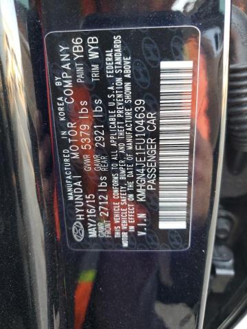 Photo 11 VIN: KMHGN4JE1FU104639 - HYUNDAI GENESIS 3. 