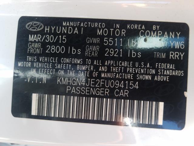 Photo 9 VIN: KMHGN4JE2FU094154 - HYUNDAI GENESIS 3. 