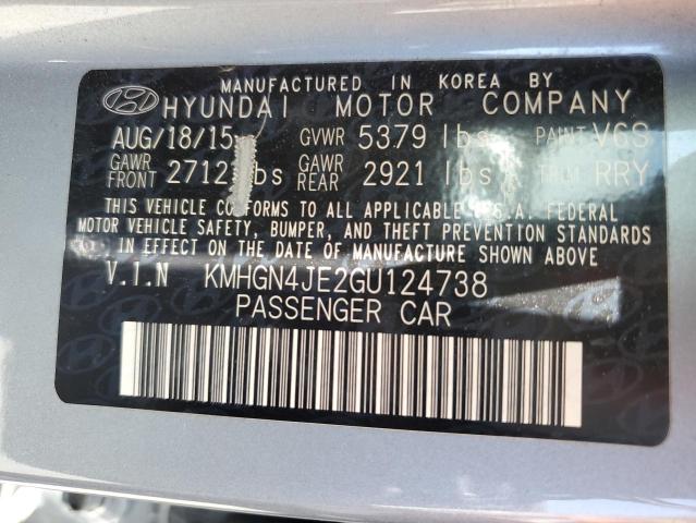 Photo 12 VIN: KMHGN4JE2GU124738 - HYUNDAI GENESIS 