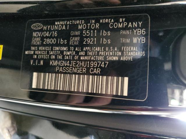 Photo 12 VIN: KMHGN4JE2HU199747 - GENESIS G80 BASE 