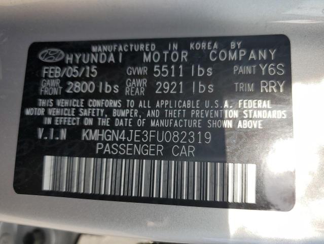 Photo 11 VIN: KMHGN4JE3FU082319 - HYUNDAI GENESIS 3. 