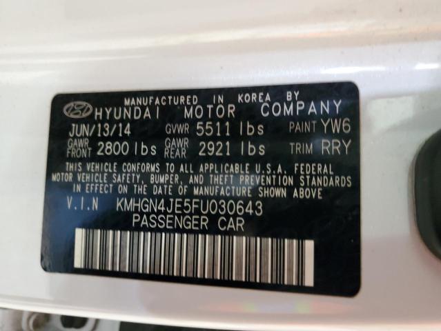 Photo 11 VIN: KMHGN4JE5FU030643 - HYUNDAI GENESIS 3. 