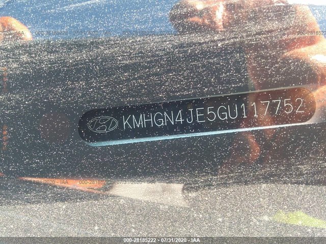 Photo 8 VIN: KMHGN4JE5GU117752 - HYUNDAI GENESIS 