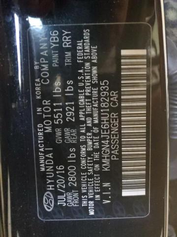 Photo 11 VIN: KMHGN4JE6HU182935 - GENESIS G80 