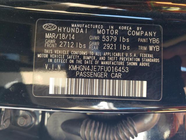 Photo 11 VIN: KMHGN4JE7FU016453 - HYUNDAI GENESIS 3. 