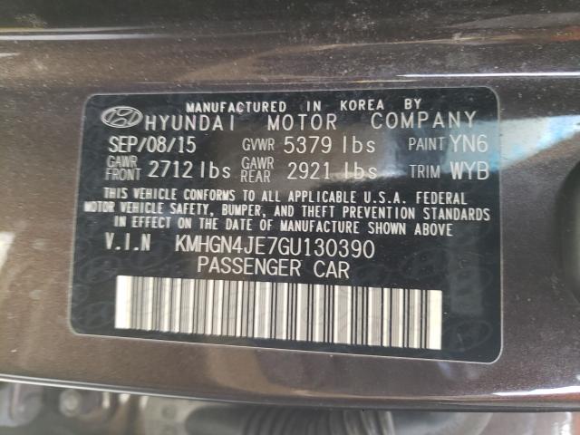 Photo 9 VIN: KMHGN4JE7GU130390 - HYUNDAI GENESIS 3. 