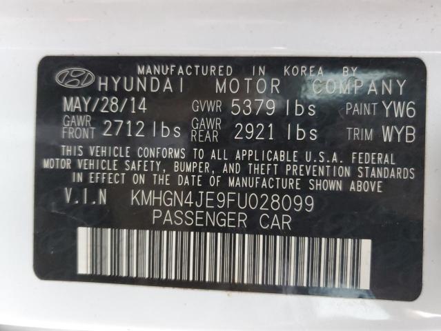 Photo 12 VIN: KMHGN4JE9FU028099 - HYUNDAI GENESIS 