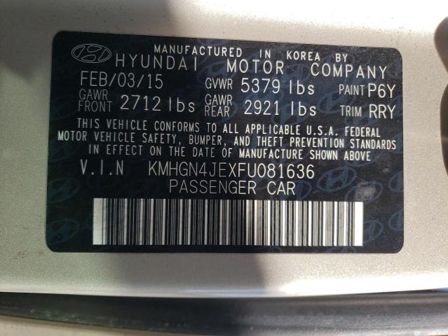 Photo 11 VIN: KMHGN4JEXFU081636 - HYUNDAI GENESIS 3. 