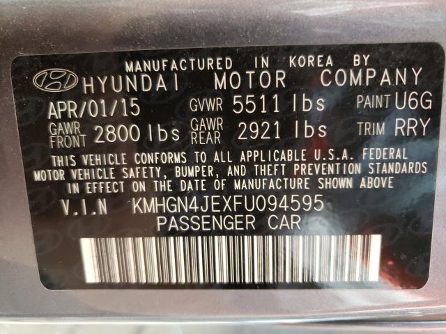 Photo 9 VIN: KMHGN4JEXFU094595 - HYUNDAI GENESIS 3. 