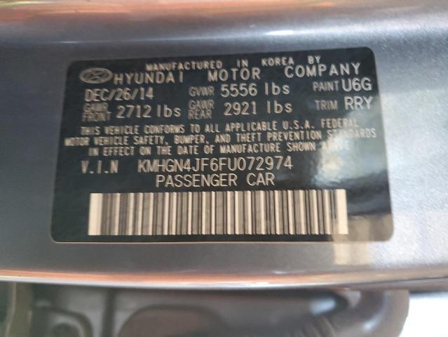 Photo 11 VIN: KMHGN4JF6FU072974 - HYUNDAI GENESIS 5. 