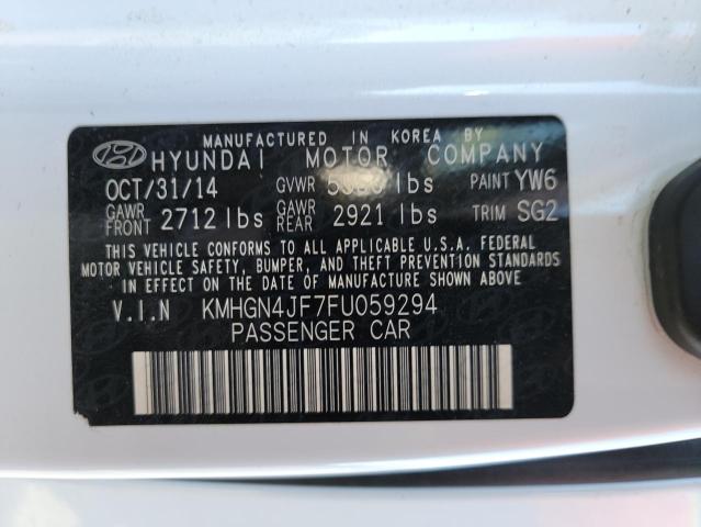 Photo 9 VIN: KMHGN4JF7FU059294 - HYUNDAI GENESIS 5. 