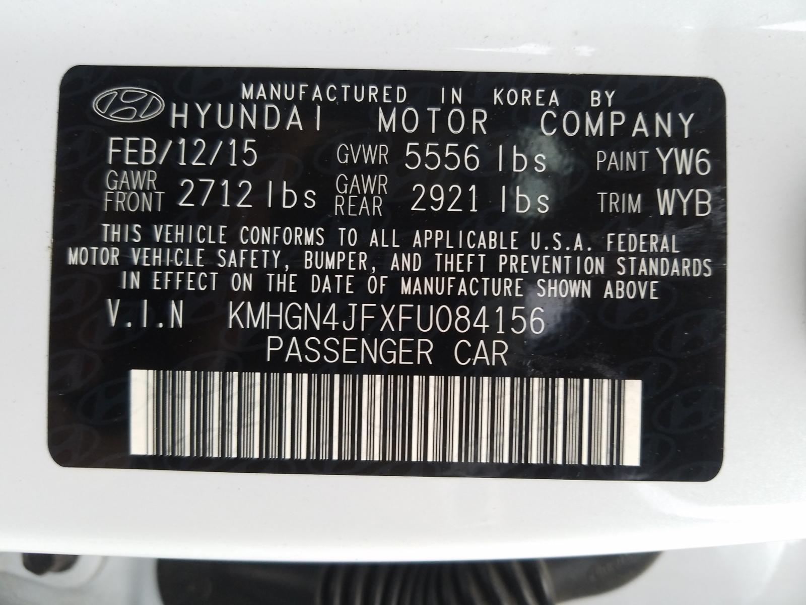 Photo 9 VIN: KMHGN4JFXFU084156 - HYUNDAI GENESIS 5. 