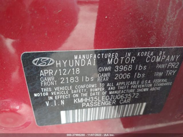 Photo 8 VIN: KMHH35LE0JU063572 - HYUNDAI ELANTRA GT 