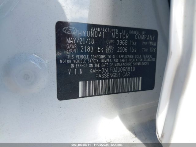 Photo 8 VIN: KMHH35LE0JU068819 - HYUNDAI ELANTRA GT 