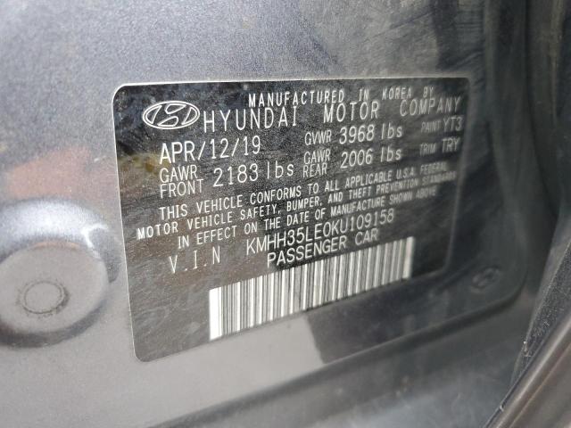 Photo 11 VIN: KMHH35LE0KU109158 - HYUNDAI ELANTRA 