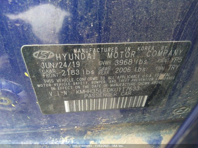 Photo 8 VIN: KMHH35LE0KU117633 - HYUNDAI ELANTRA GT 