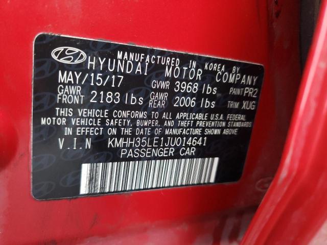 Photo 9 VIN: KMHH35LE1JU014641 - HYUNDAI ELANTRA GT 