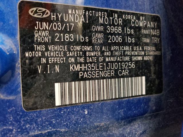 Photo 9 VIN: KMHH35LE1JU019256 - HYUNDAI ELANTRA GT 