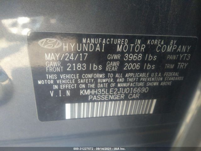 Photo 8 VIN: KMHH35LE2JU016690 - HYUNDAI ELANTRA GT 