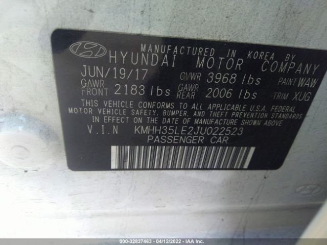 Photo 8 VIN: KMHH35LE2JU022523 - HYUNDAI ELANTRA GT 