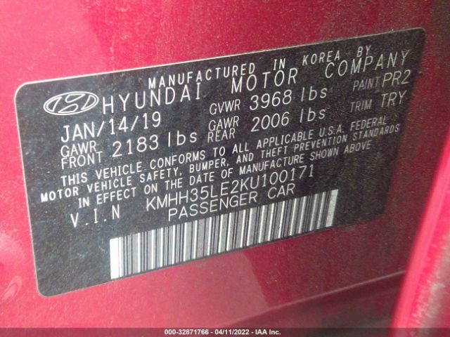 Photo 8 VIN: KMHH35LE2KU100171 - HYUNDAI ELANTRA GT 