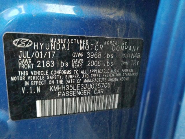 Photo 9 VIN: KMHH35LE3JU025706 - HYUNDAI ELANTRA 