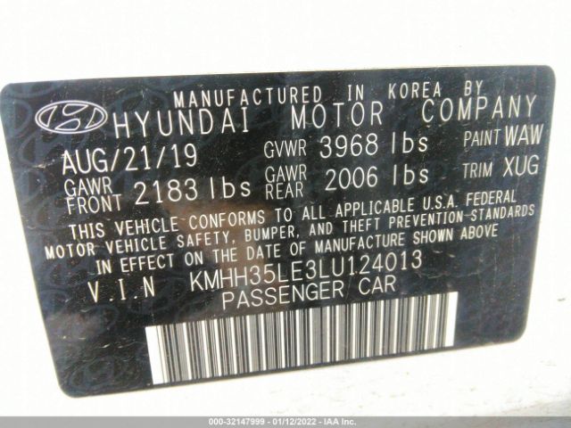 Photo 8 VIN: KMHH35LE3LU124013 - HYUNDAI ELANTRA GT 