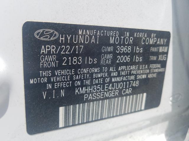 Photo 9 VIN: KMHH35LE4JU011748 - HYUNDAI ELANTRA GT 