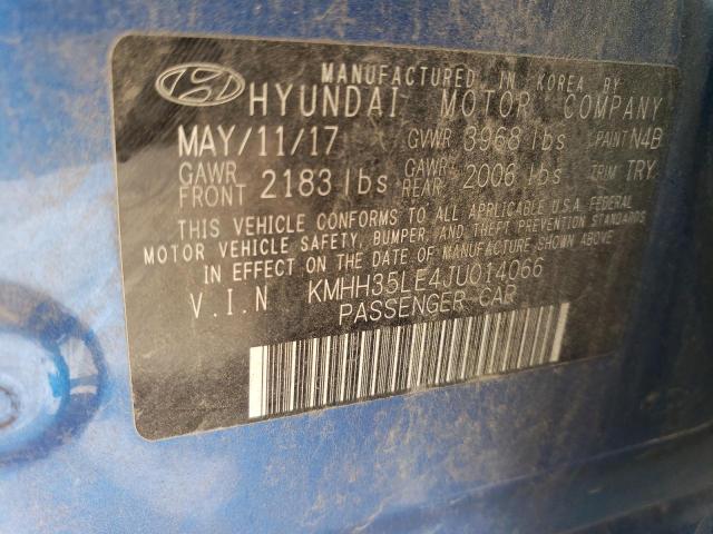 Photo 11 VIN: KMHH35LE4JU014066 - HYUNDAI ELANTRA GT 