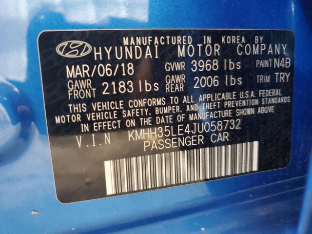 Photo 11 VIN: KMHH35LE4JU058732 - HYUNDAI ELANTRA GT 