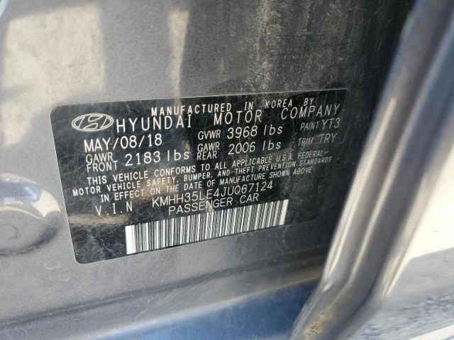 Photo 11 VIN: KMHH35LE4JU067124 - HYUNDAI ELANTRA GT 