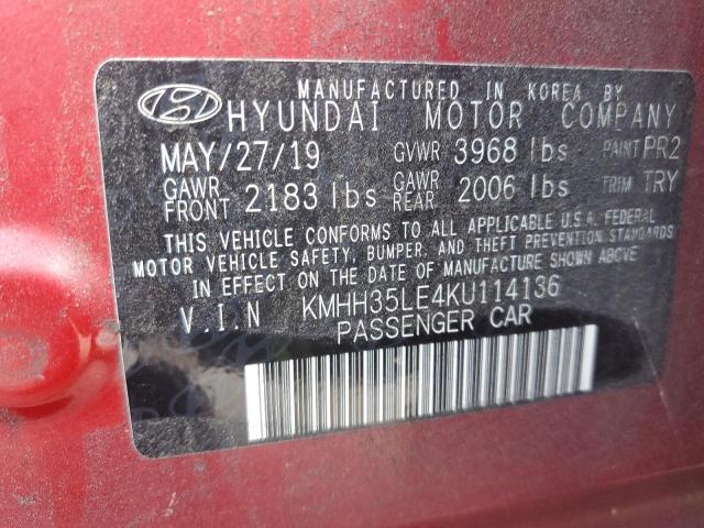 Photo 11 VIN: KMHH35LE4KU114136 - HYUNDAI ELANTRA GT 