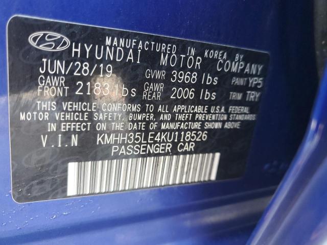 Photo 11 VIN: KMHH35LE4KU118526 - HYUNDAI ELANTRA GT 