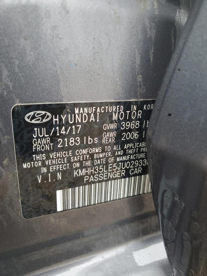 Photo 11 VIN: KMHH35LE5JU029336 - HYUNDAI ELANTRA 