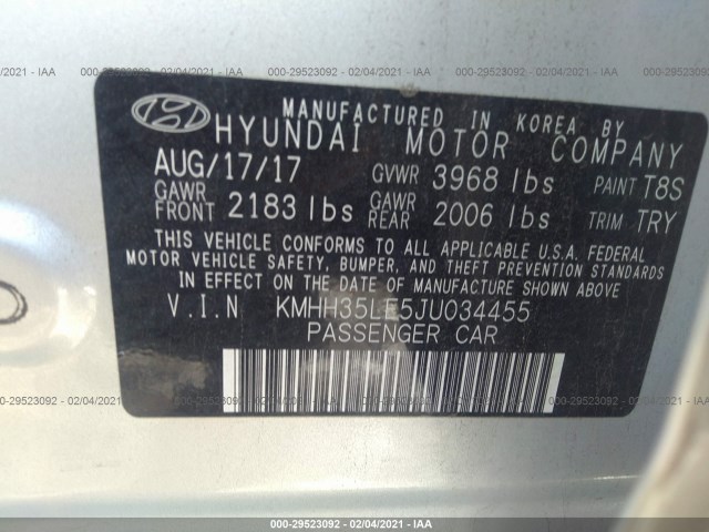 Photo 8 VIN: KMHH35LE5JU034455 - HYUNDAI ELANTRA GT 