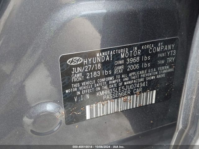 Photo 8 VIN: KMHH35LE5JU074941 - HYUNDAI ELANTRA GT 