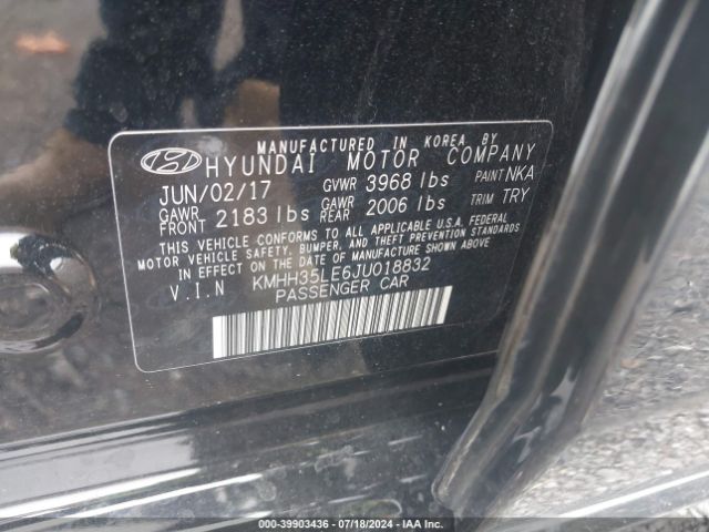 Photo 8 VIN: KMHH35LE6JU018832 - HYUNDAI ELANTRA GT 