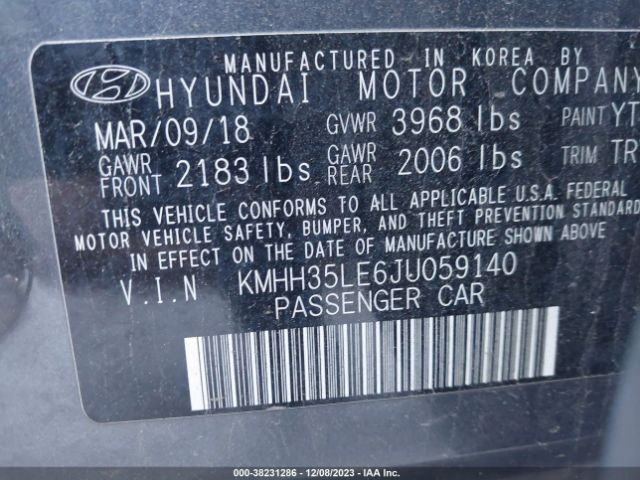 Photo 8 VIN: KMHH35LE6JU059140 - HYUNDAI ELANTRA GT 