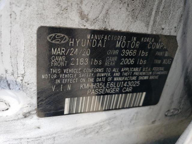 Photo 11 VIN: KMHH35LE6LU143025 - HYUNDAI ELANTRA 