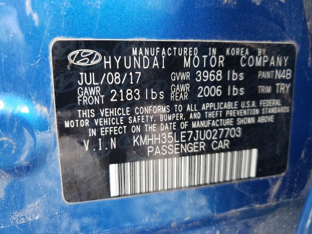 Photo 9 VIN: KMHH35LE7JU027703 - HYUNDAI ELANTRA GT 