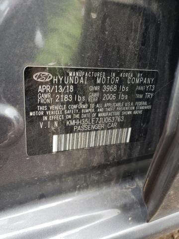 Photo 11 VIN: KMHH35LE7JU063763 - HYUNDAI ELANTRA 