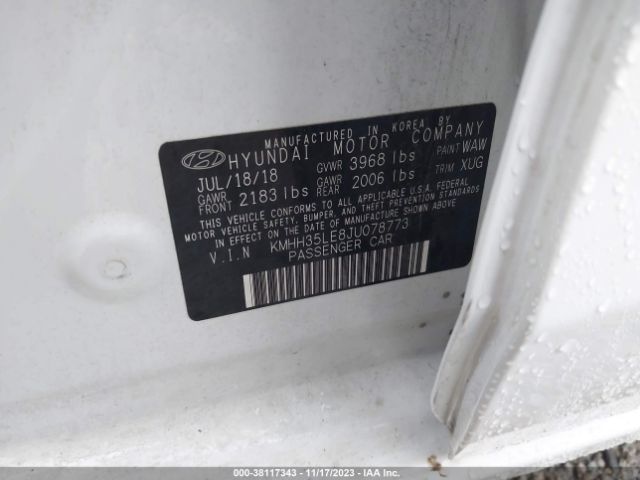 Photo 8 VIN: KMHH35LE8JU078773 - HYUNDAI ELANTRA GT 