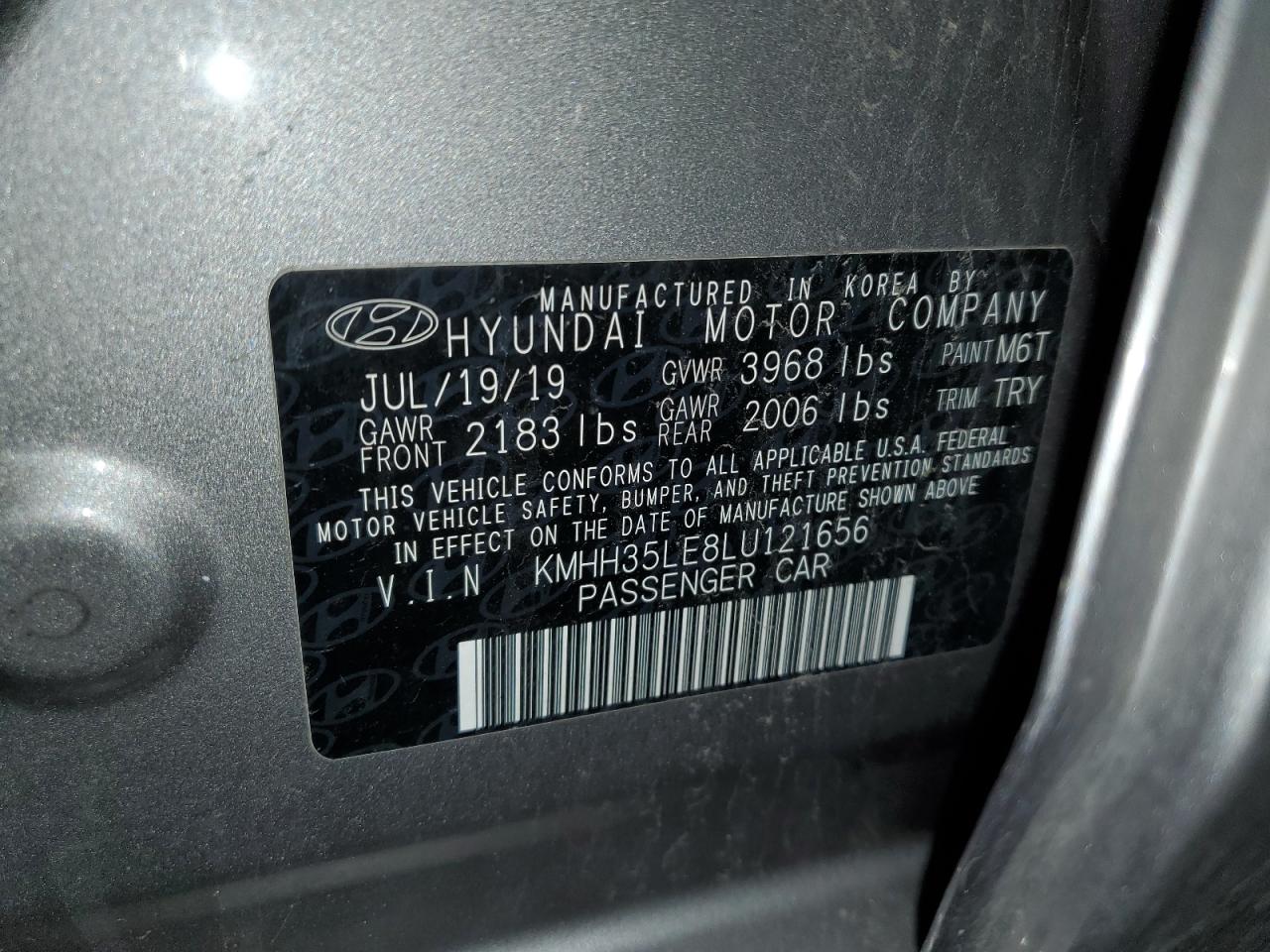 Photo 11 VIN: KMHH35LE8LU121656 - HYUNDAI ELANTRA 